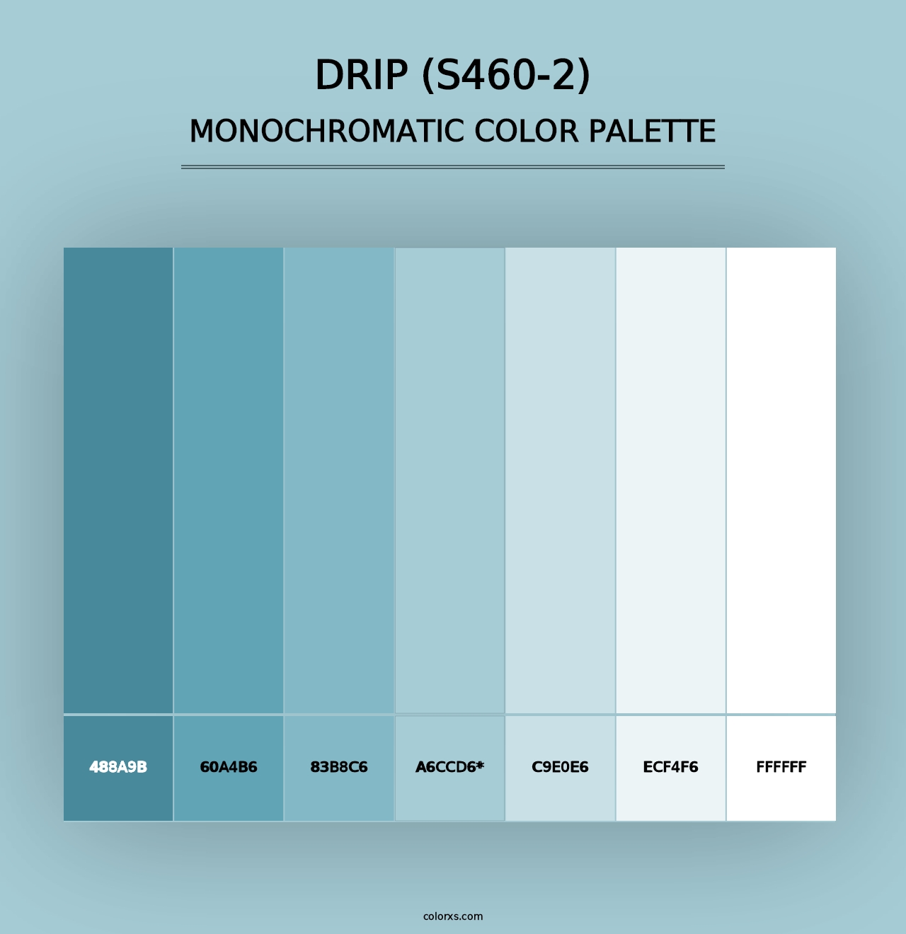 Drip (S460-2) - Monochromatic Color Palette