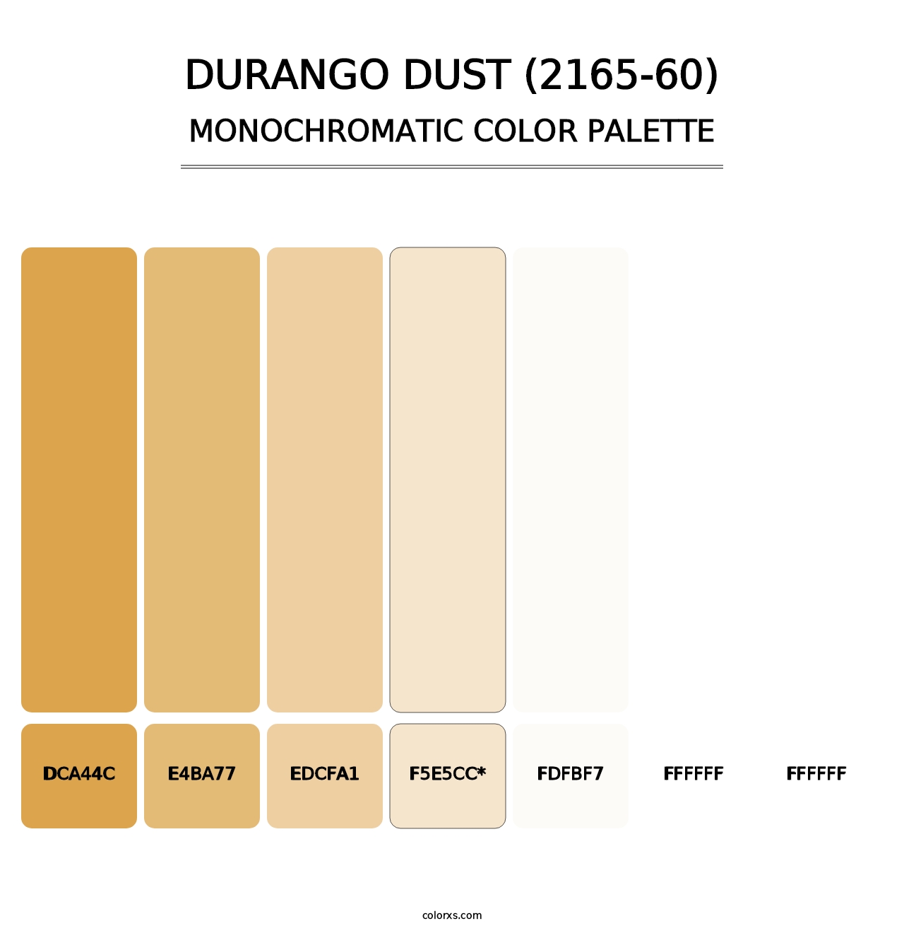 Durango Dust (2165-60) - Monochromatic Color Palette