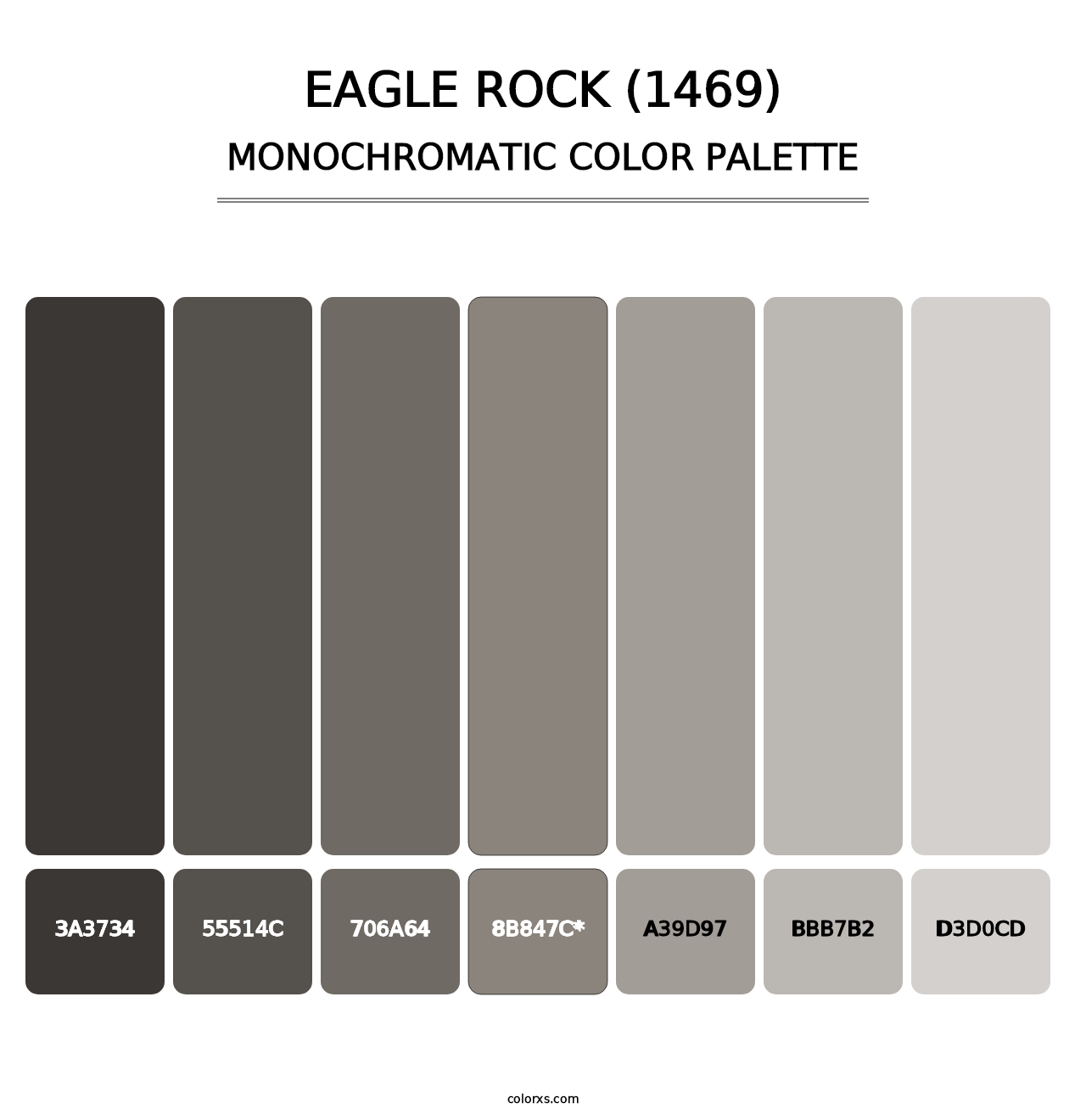 Eagle Rock (1469) - Monochromatic Color Palette