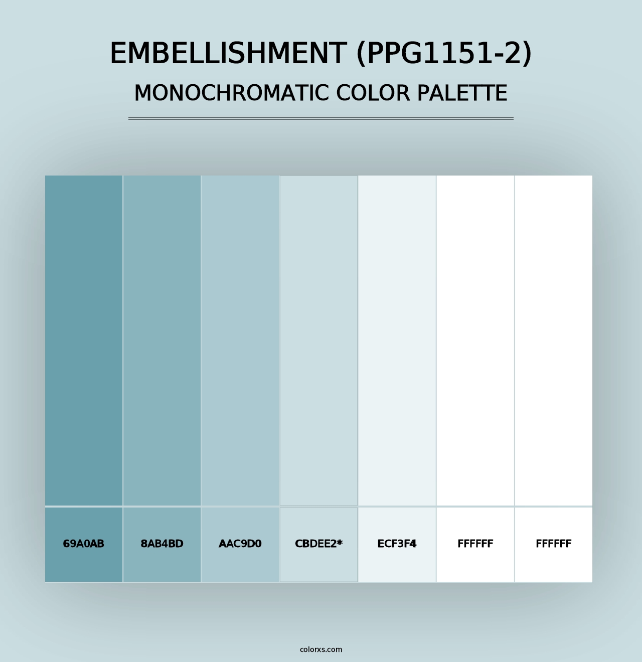 Embellishment (PPG1151-2) - Monochromatic Color Palette