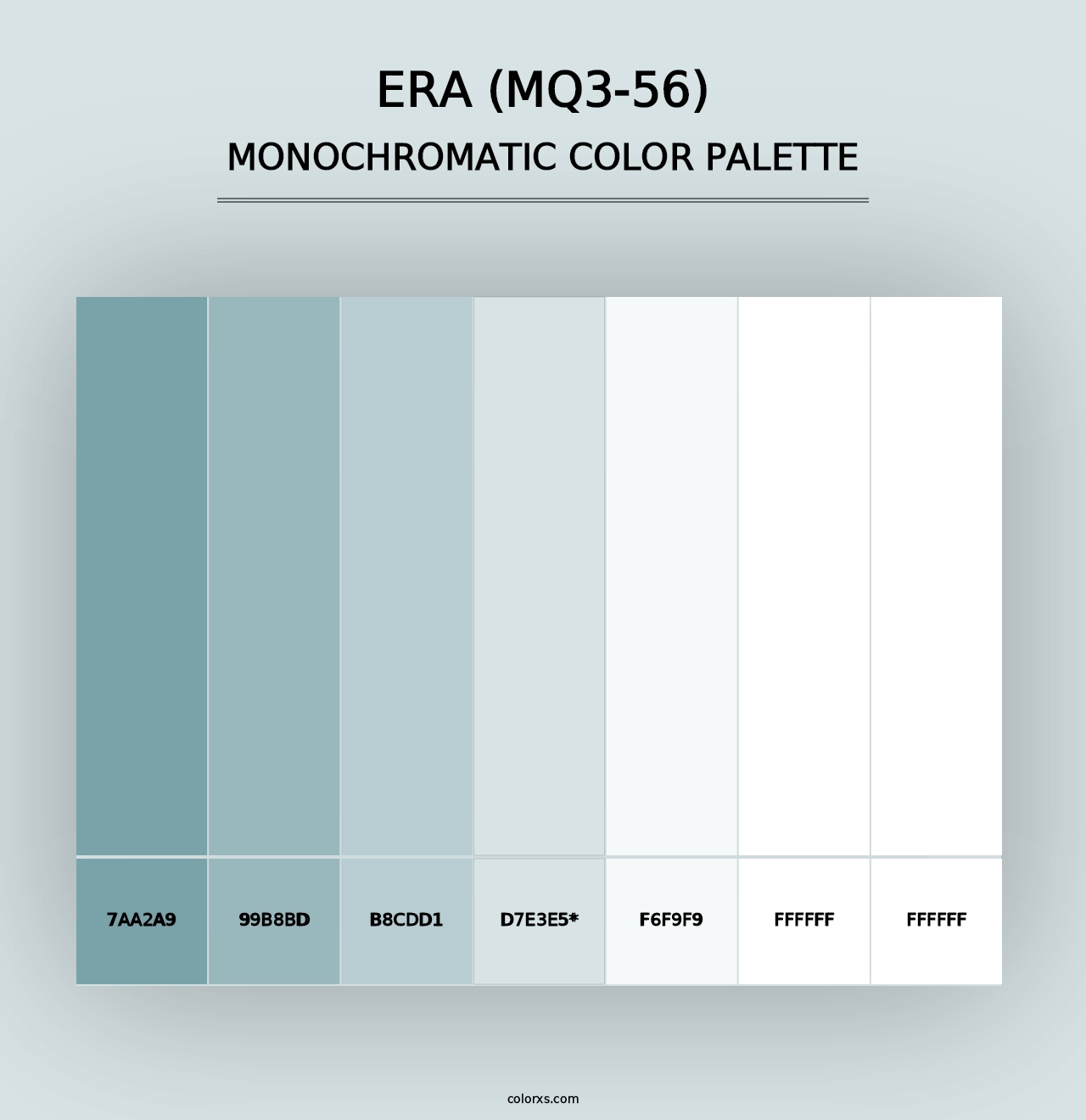 Era (MQ3-56) - Monochromatic Color Palette