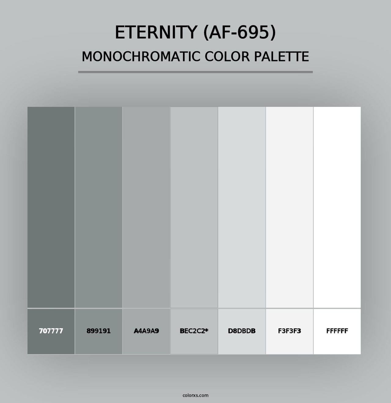 Eternity (AF-695) - Monochromatic Color Palette