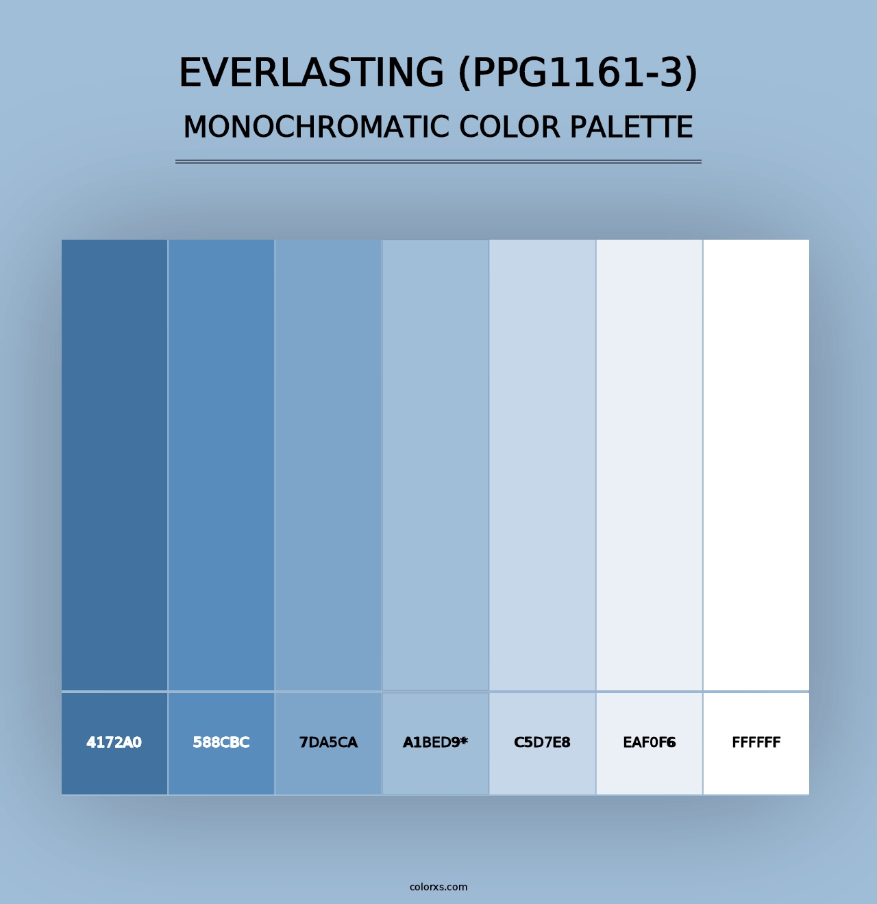 Everlasting (PPG1161-3) - Monochromatic Color Palette