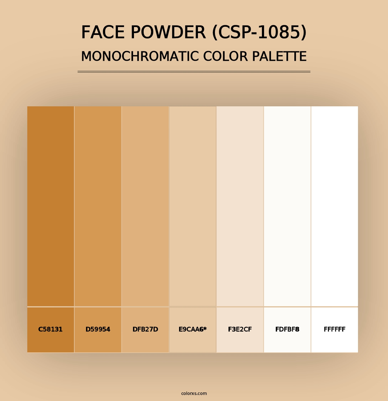 Face Powder (CSP-1085) - Monochromatic Color Palette