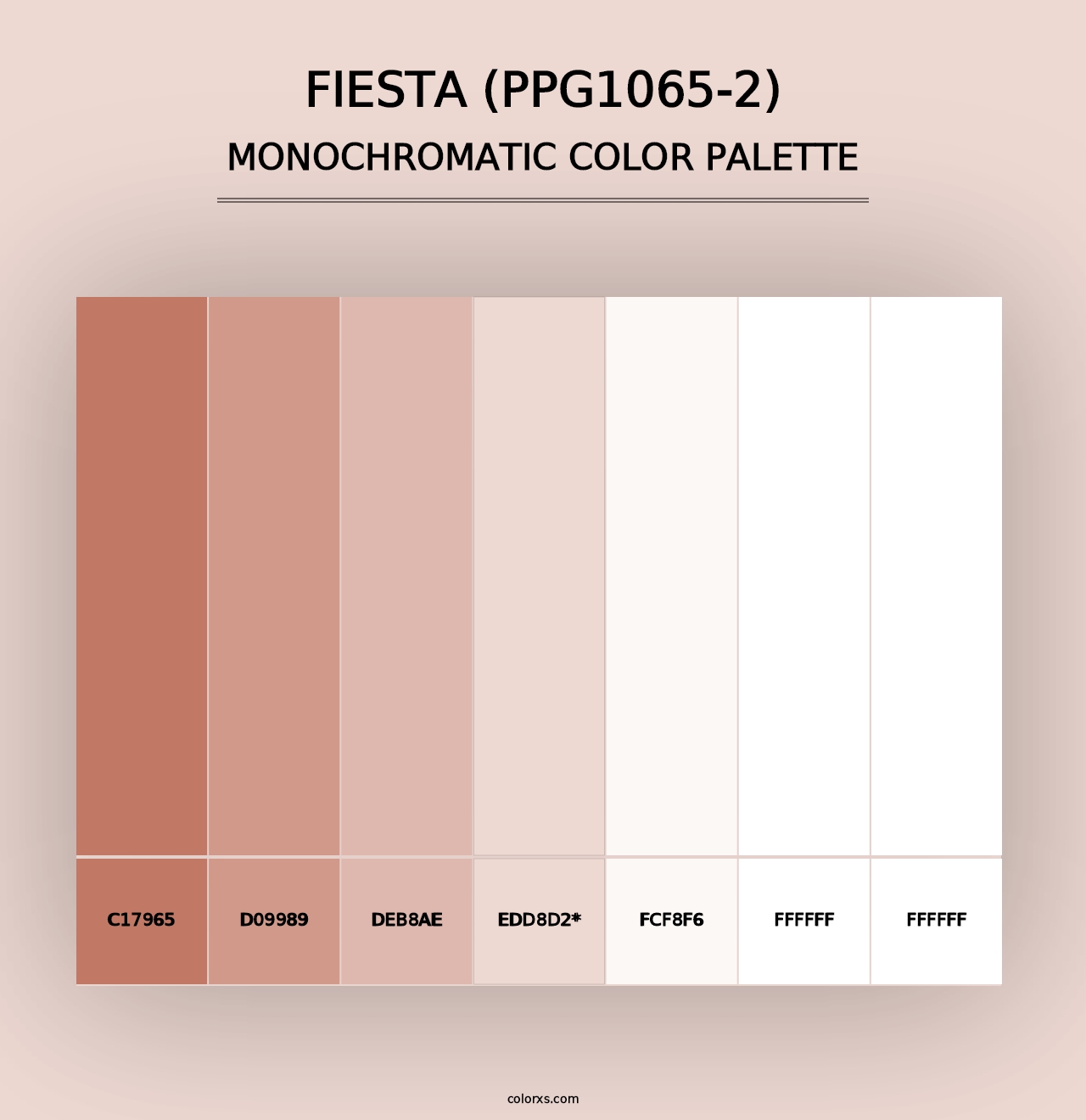 Fiesta (PPG1065-2) - Monochromatic Color Palette