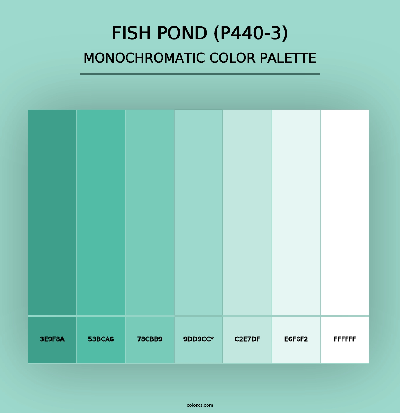 Fish Pond (P440-3) - Monochromatic Color Palette