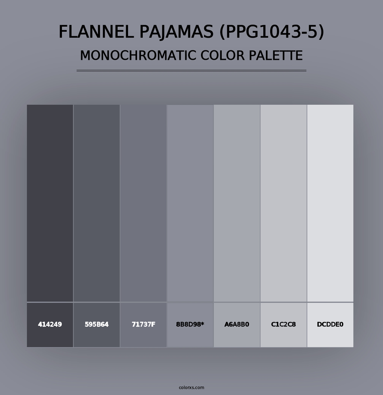 Flannel Pajamas (PPG1043-5) - Monochromatic Color Palette