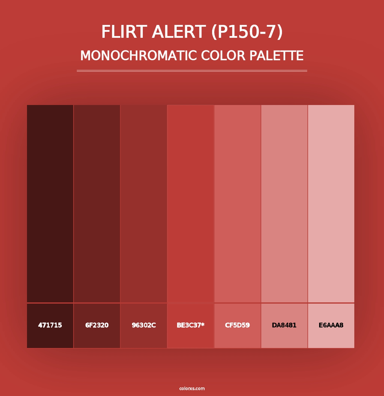 Flirt Alert (P150-7) - Monochromatic Color Palette