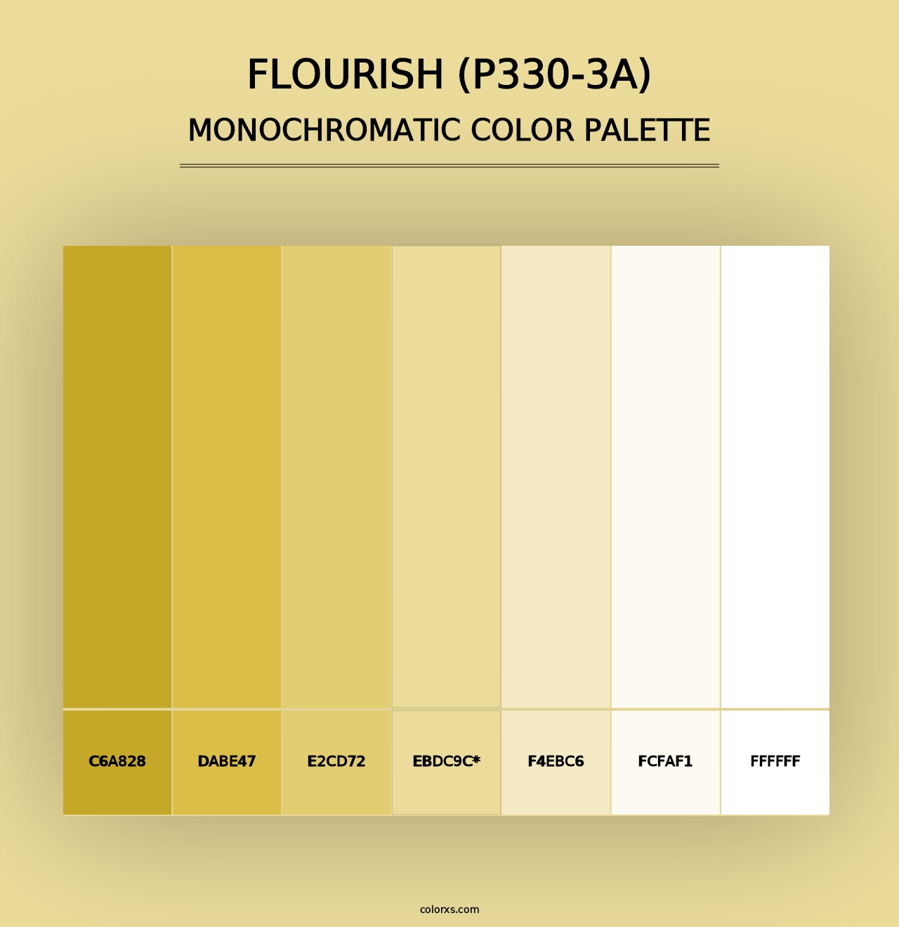 Flourish (P330-3A) - Monochromatic Color Palette