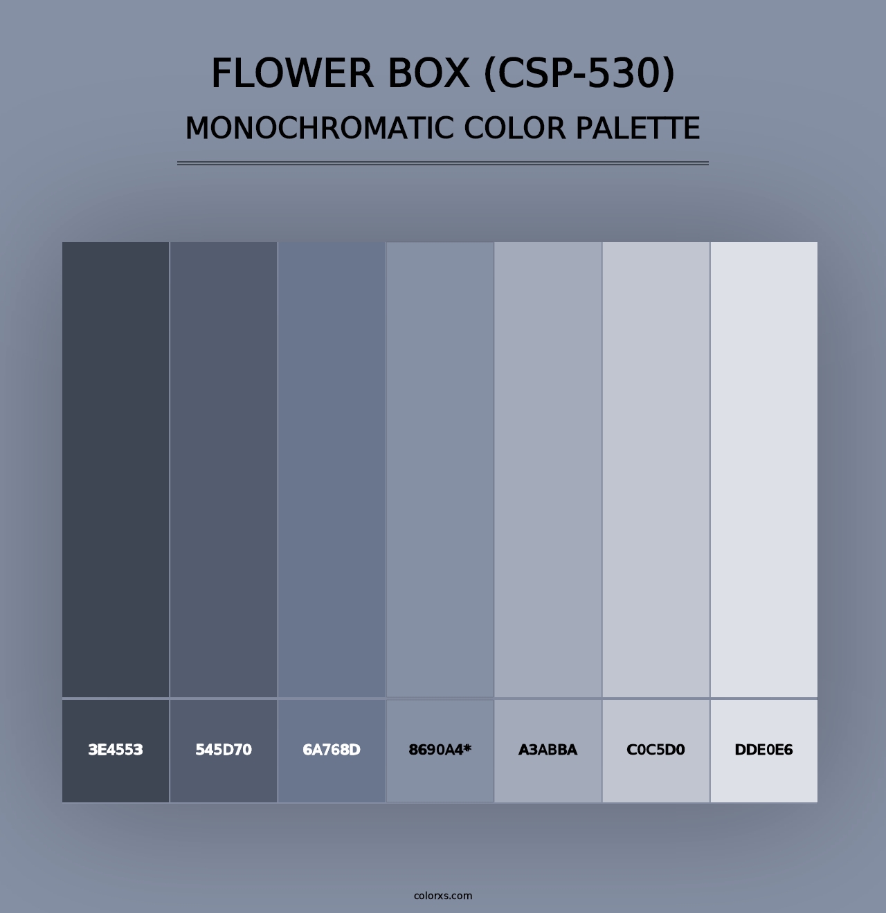 Flower Box (CSP-530) - Monochromatic Color Palette