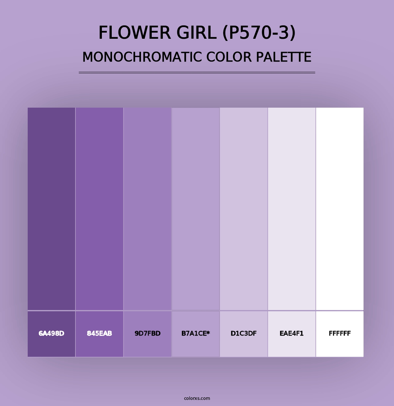 Flower Girl (P570-3) - Monochromatic Color Palette