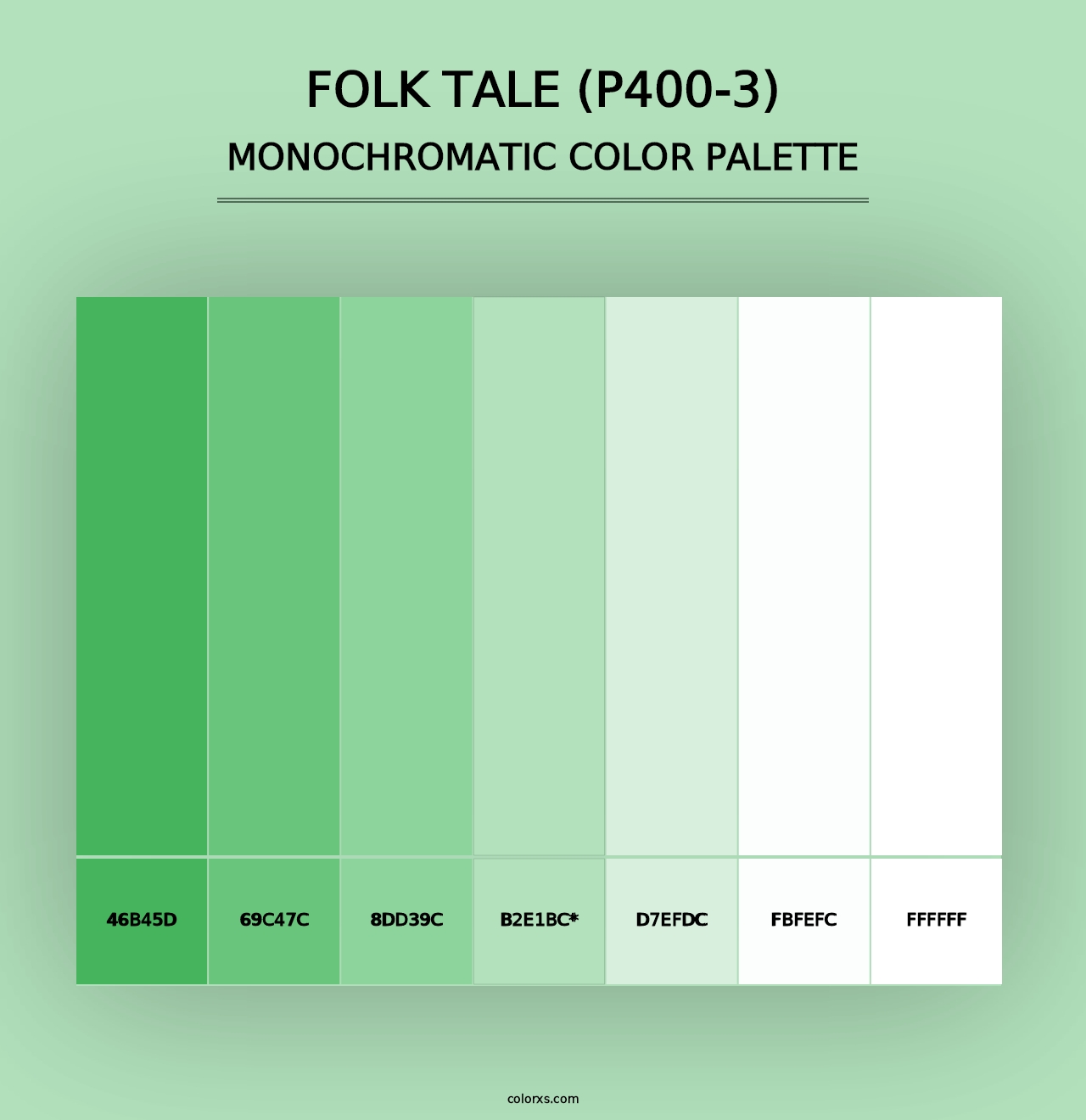 Folk Tale (P400-3) - Monochromatic Color Palette