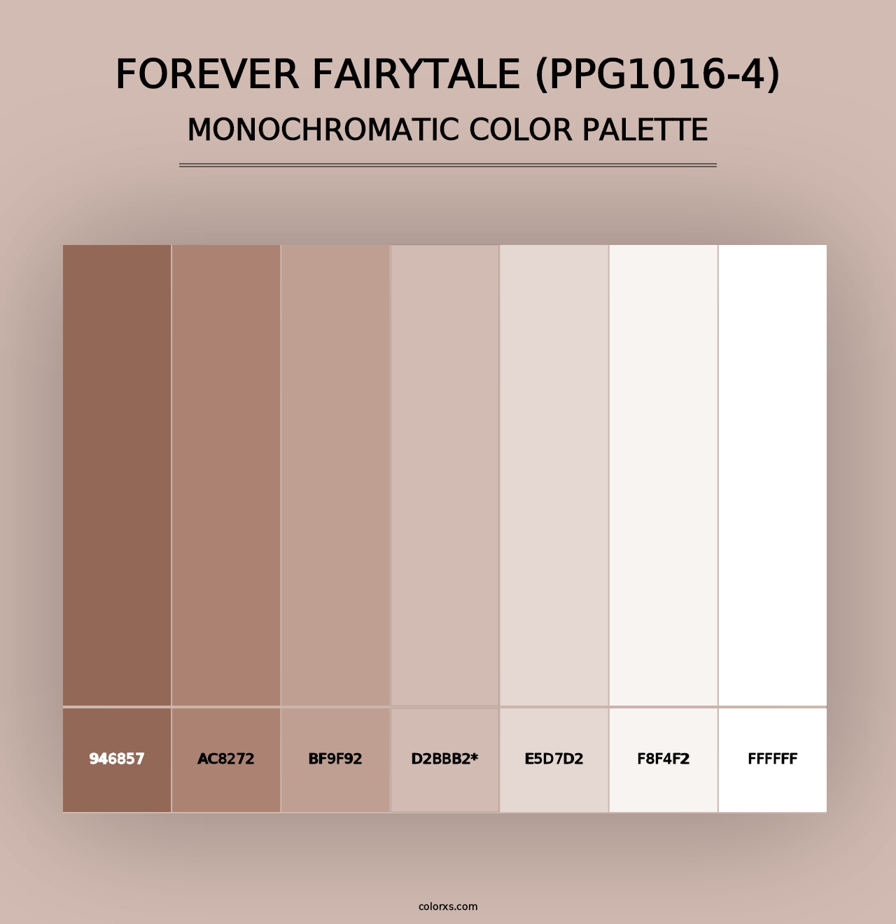 Forever Fairytale (PPG1016-4) - Monochromatic Color Palette