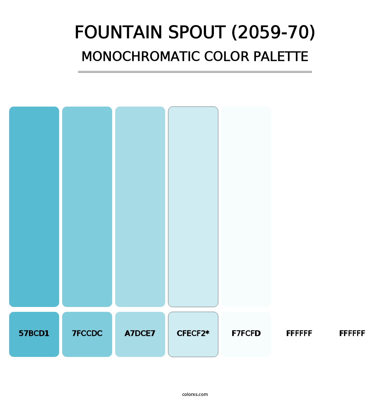 Fountain Spout (2059-70) - Monochromatic Color Palette