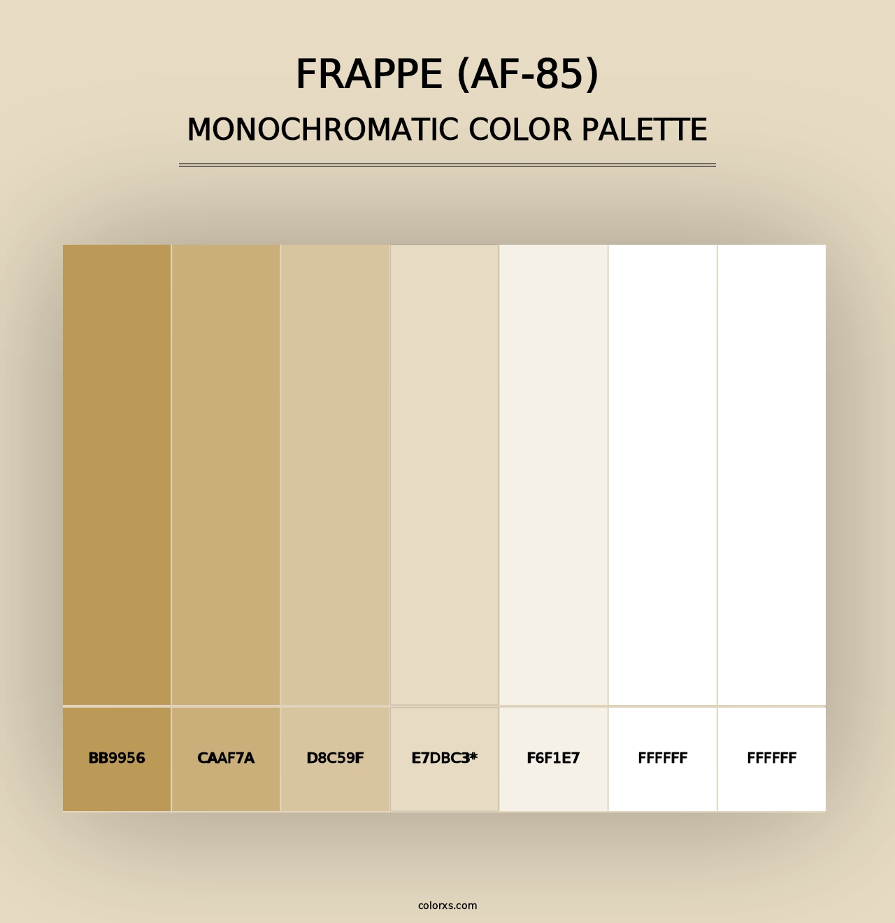 Frappe (AF-85) - Monochromatic Color Palette