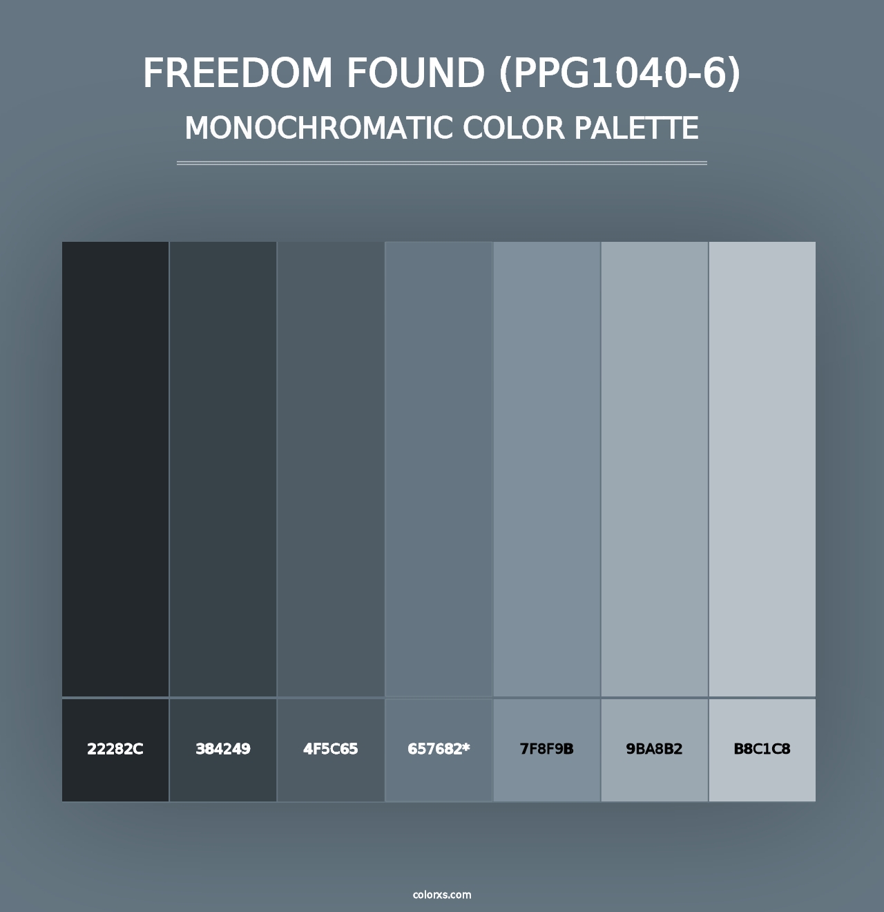 Freedom Found (PPG1040-6) - Monochromatic Color Palette