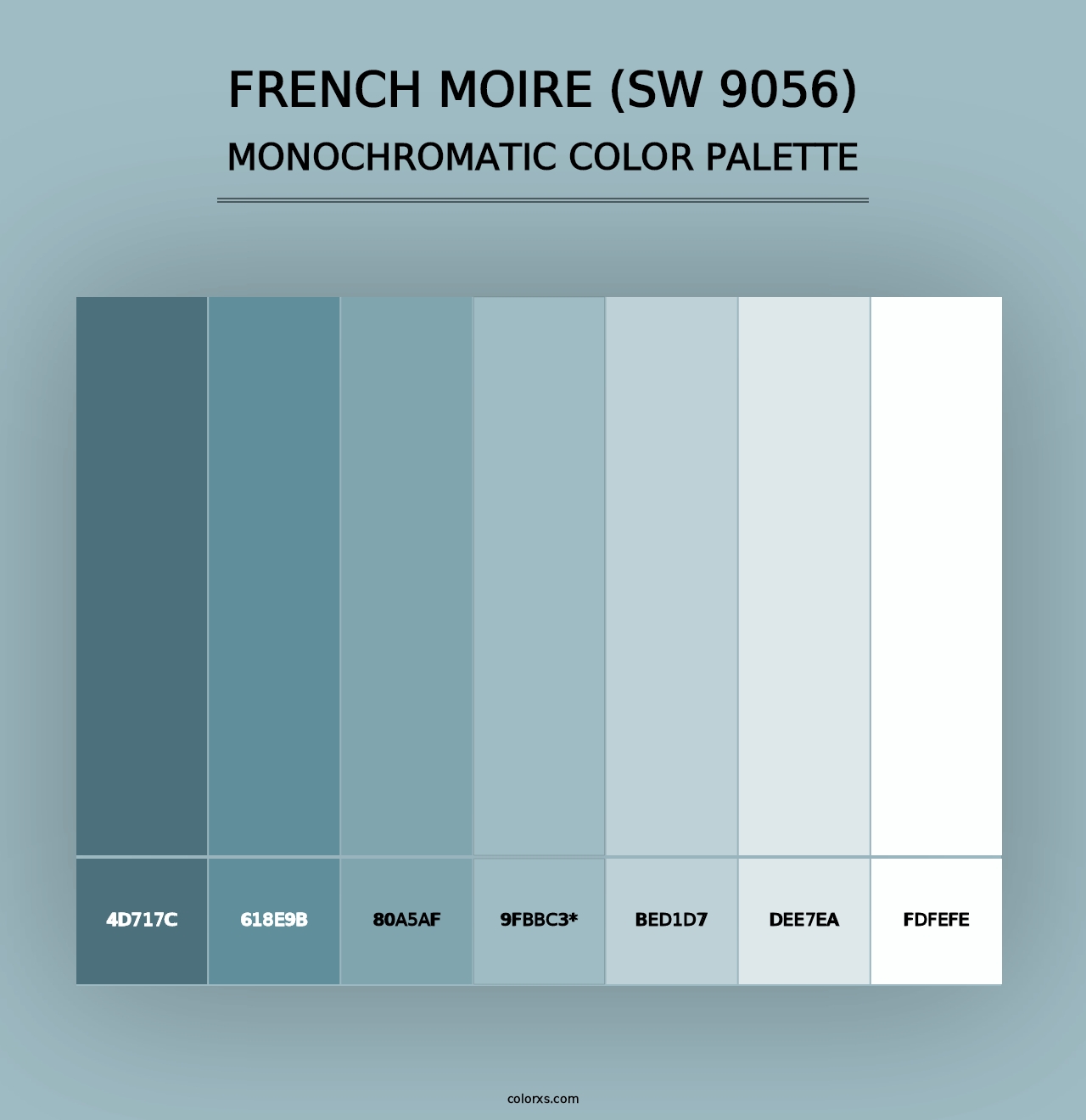 French Moire (SW 9056) - Monochromatic Color Palette