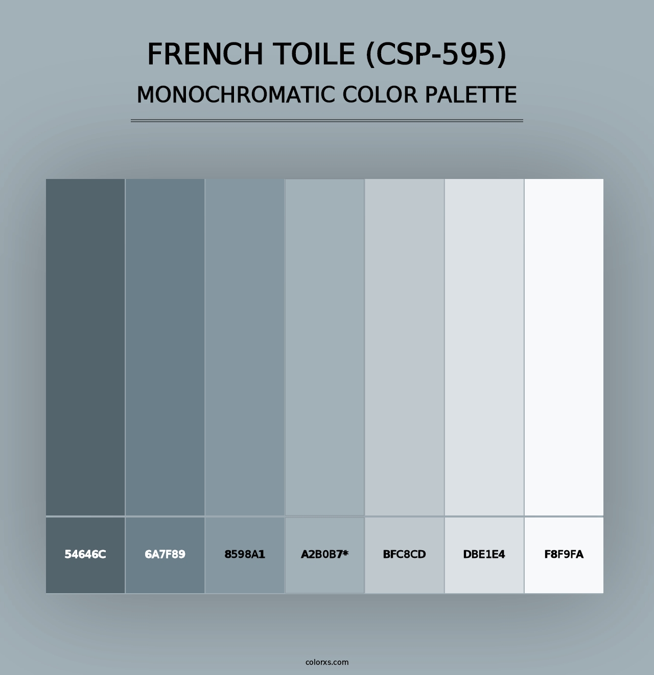 French Toile (CSP-595) - Monochromatic Color Palette