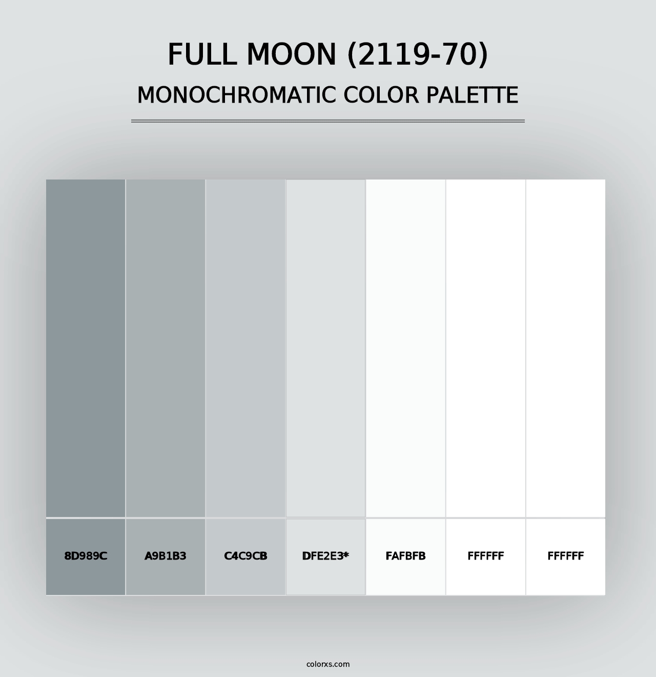 Full Moon (2119-70) - Monochromatic Color Palette