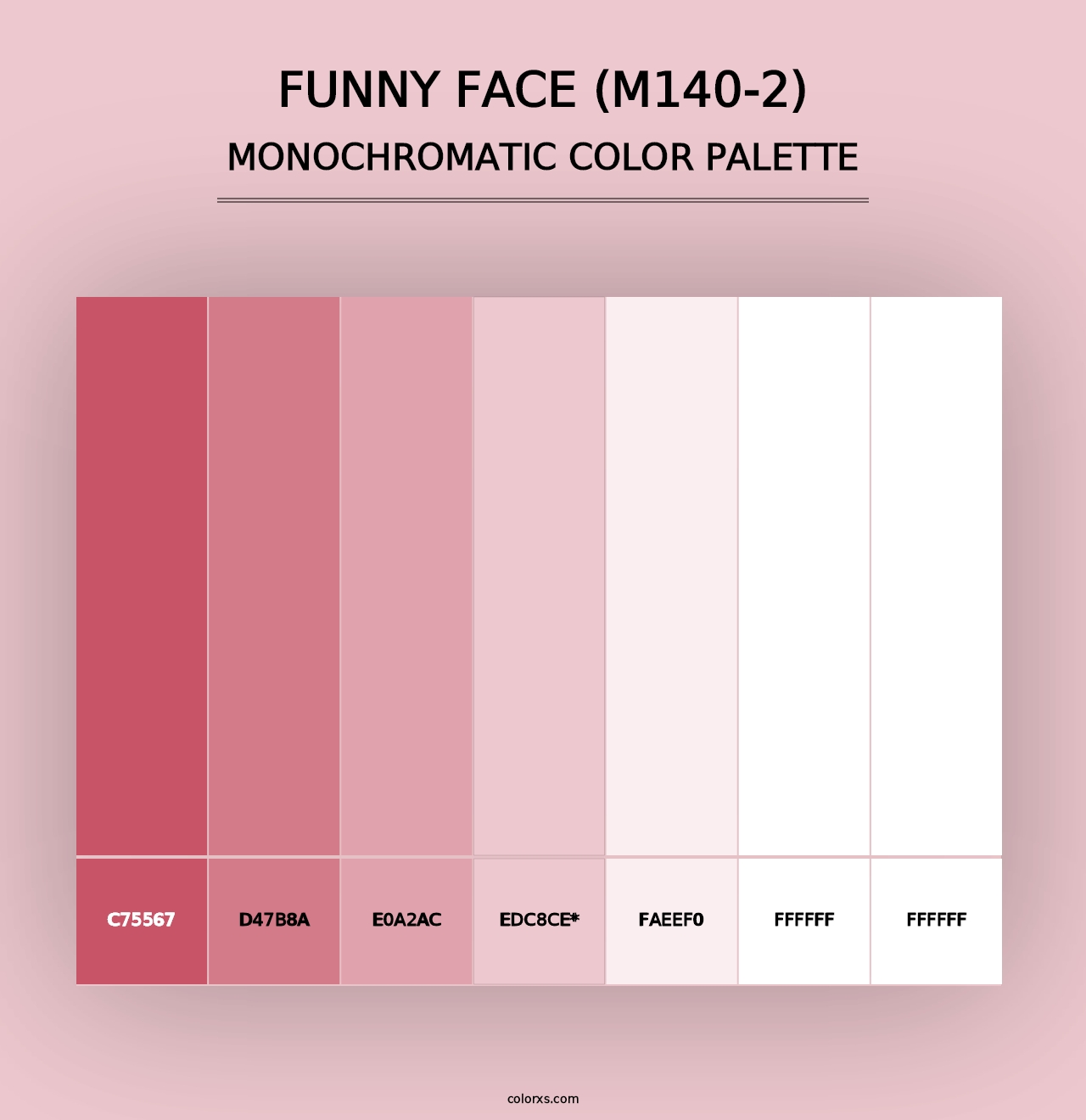 Funny Face (M140-2) - Monochromatic Color Palette