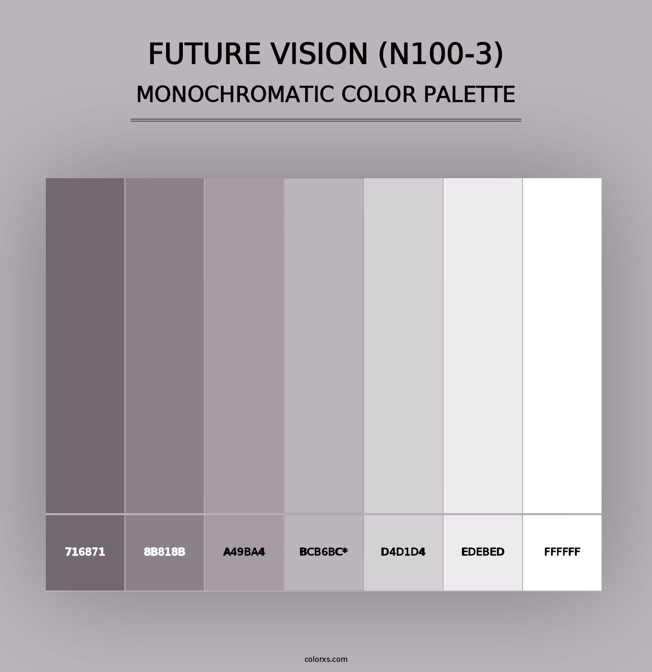 Future Vision (N100-3) - Monochromatic Color Palette