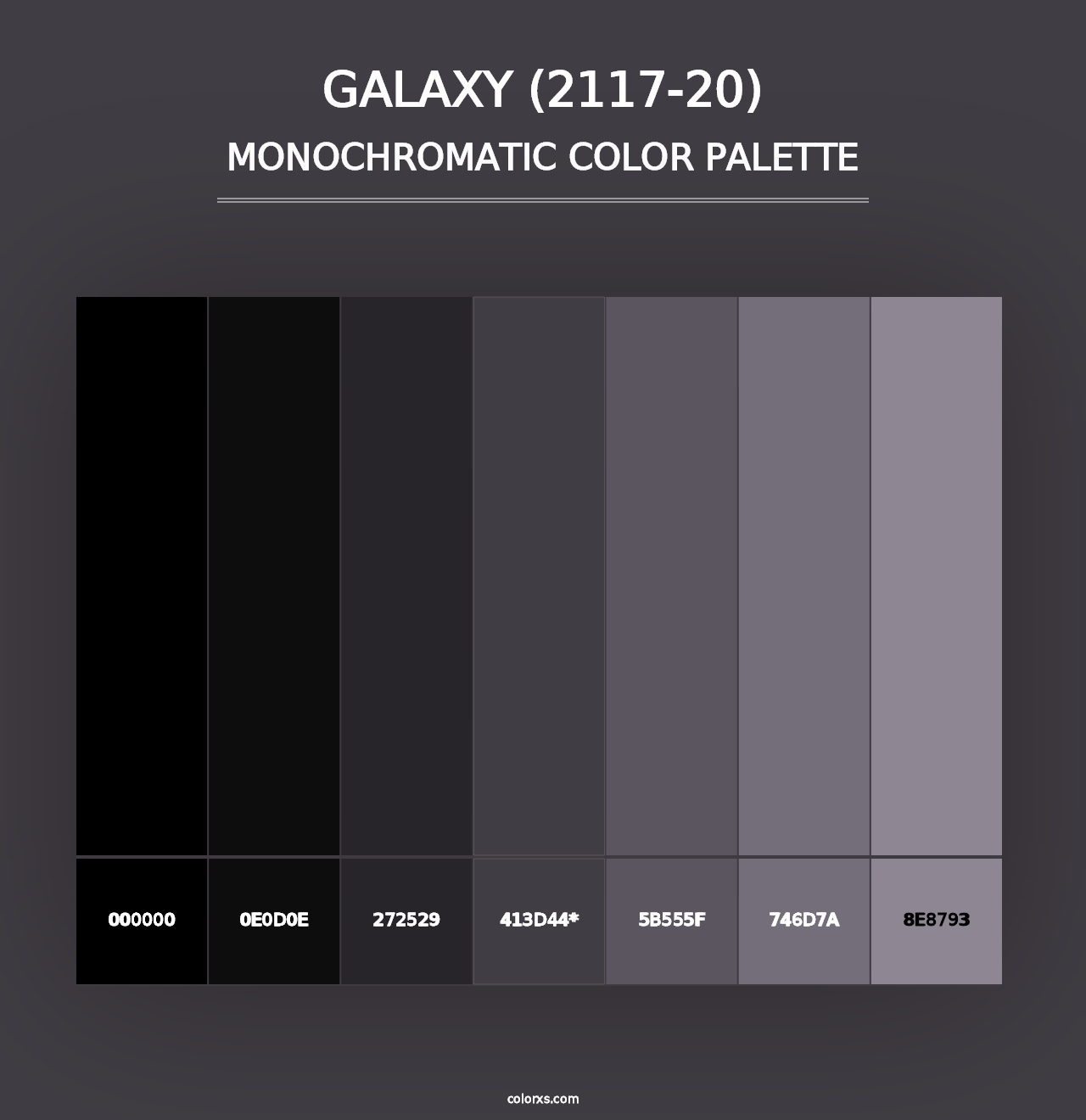 Galaxy (2117-20) - Monochromatic Color Palette