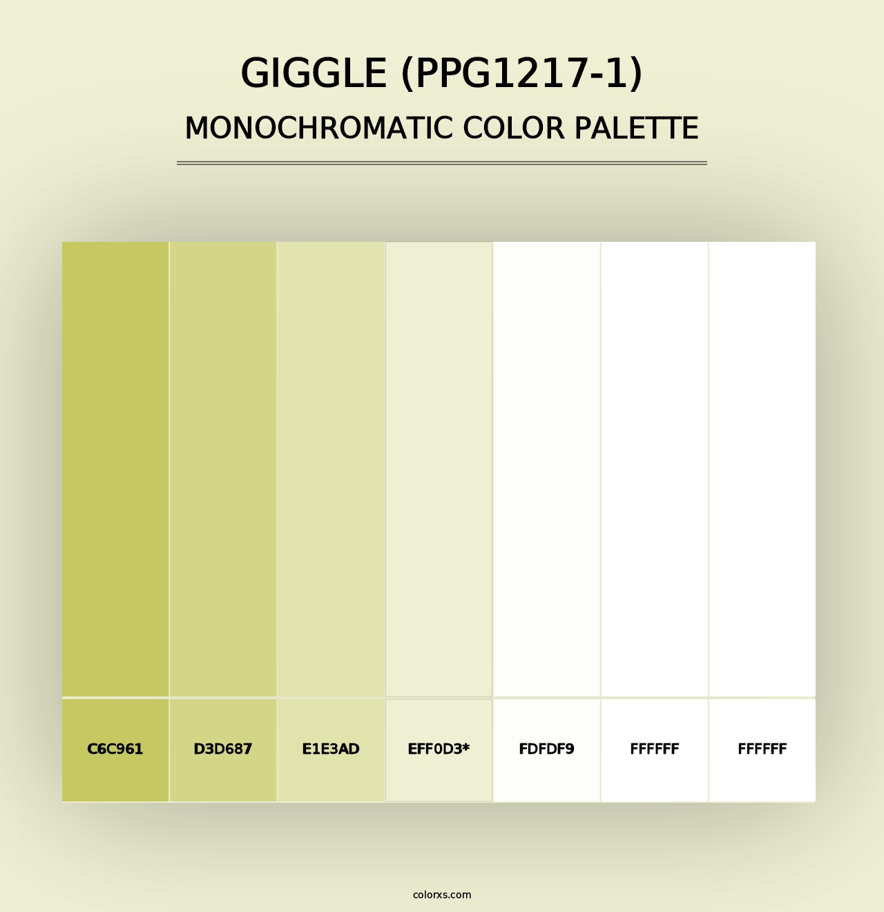 Giggle (PPG1217-1) - Monochromatic Color Palette