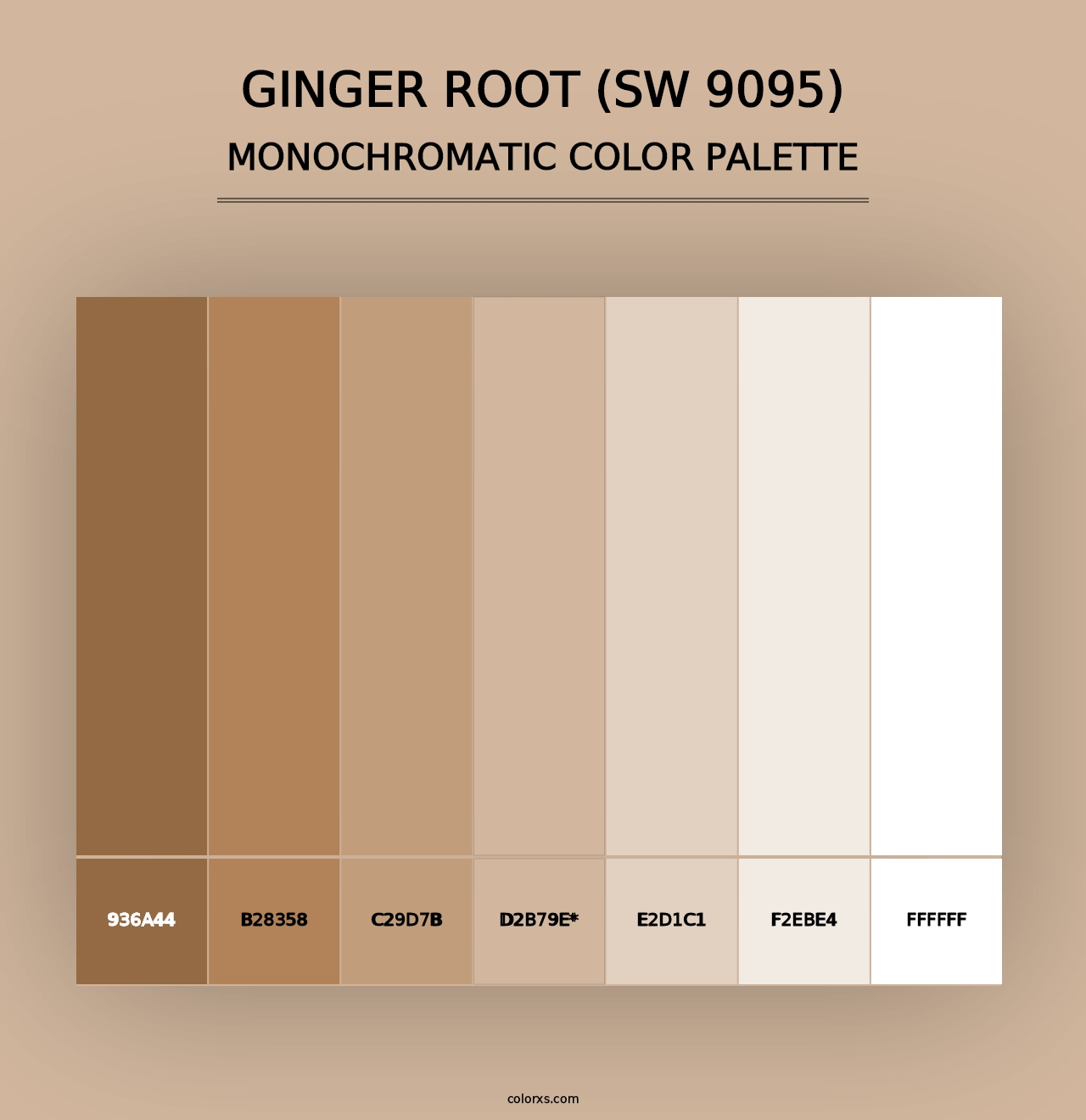 Ginger Root (SW 9095) - Monochromatic Color Palette