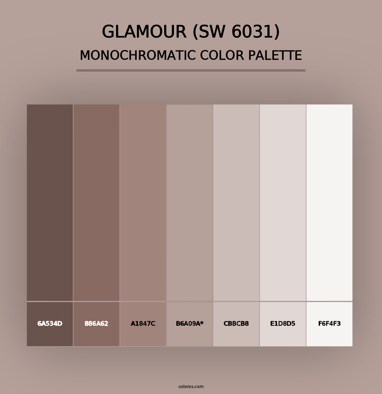 Glamour (SW 6031) - Monochromatic Color Palette