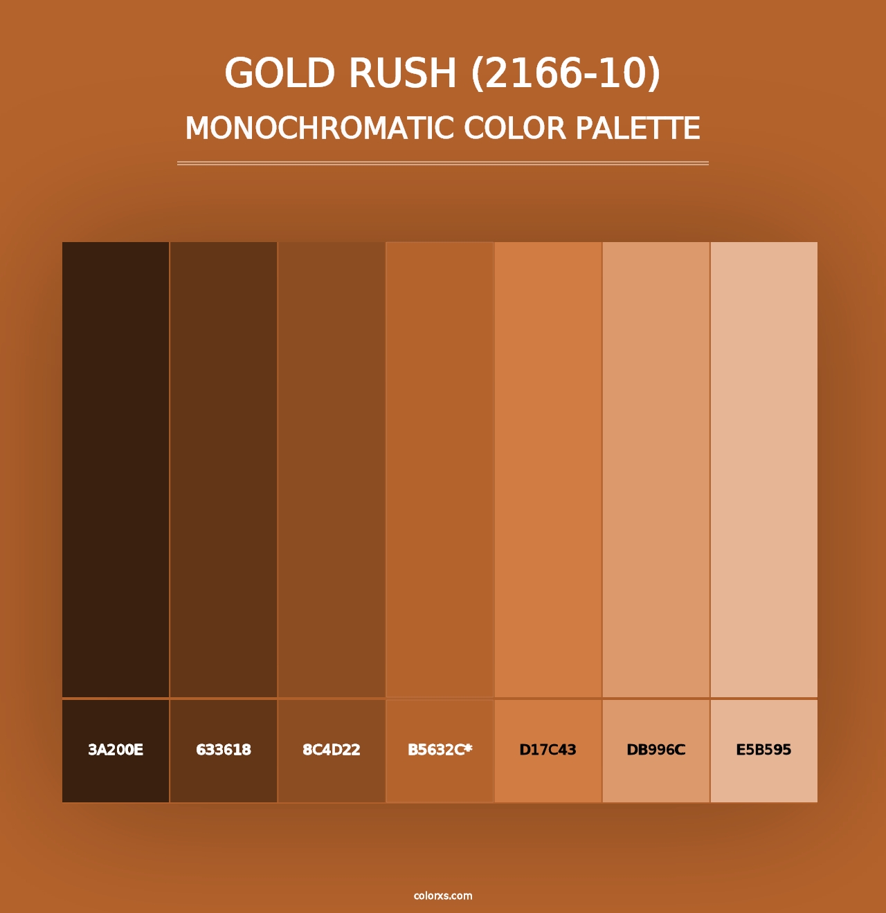 Gold Rush (2166-10) - Monochromatic Color Palette