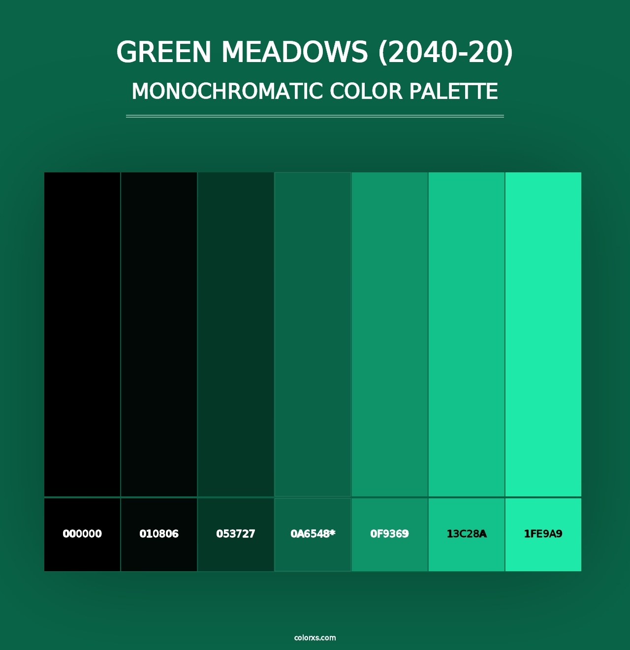 Green Meadows (2040-20) - Monochromatic Color Palette