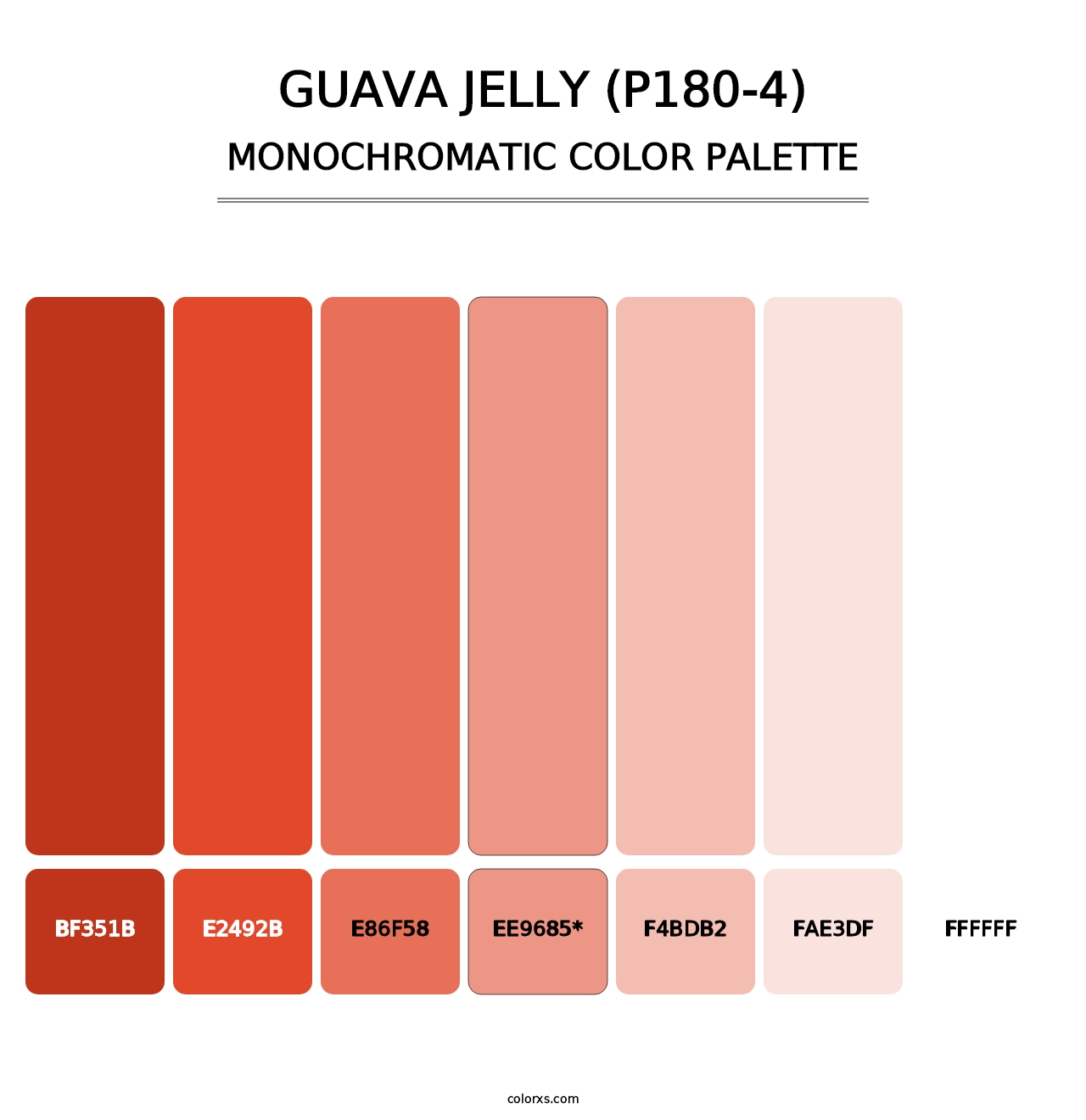 Guava Jelly (P180-4) - Monochromatic Color Palette