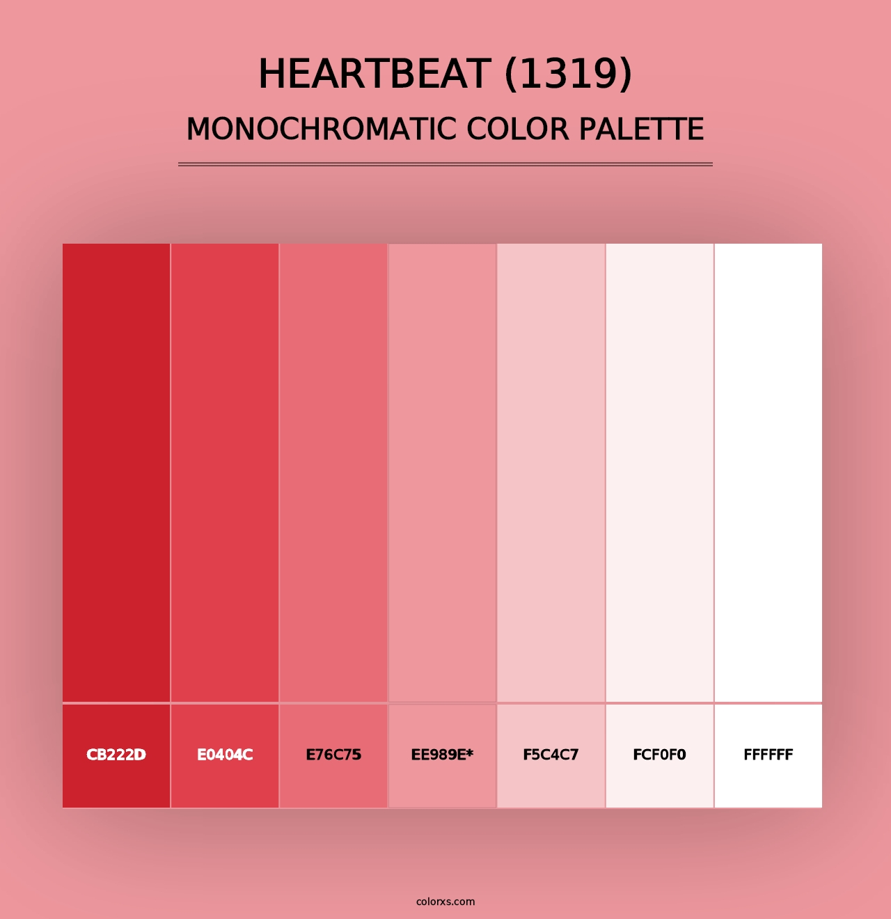 Heartbeat (1319) - Monochromatic Color Palette