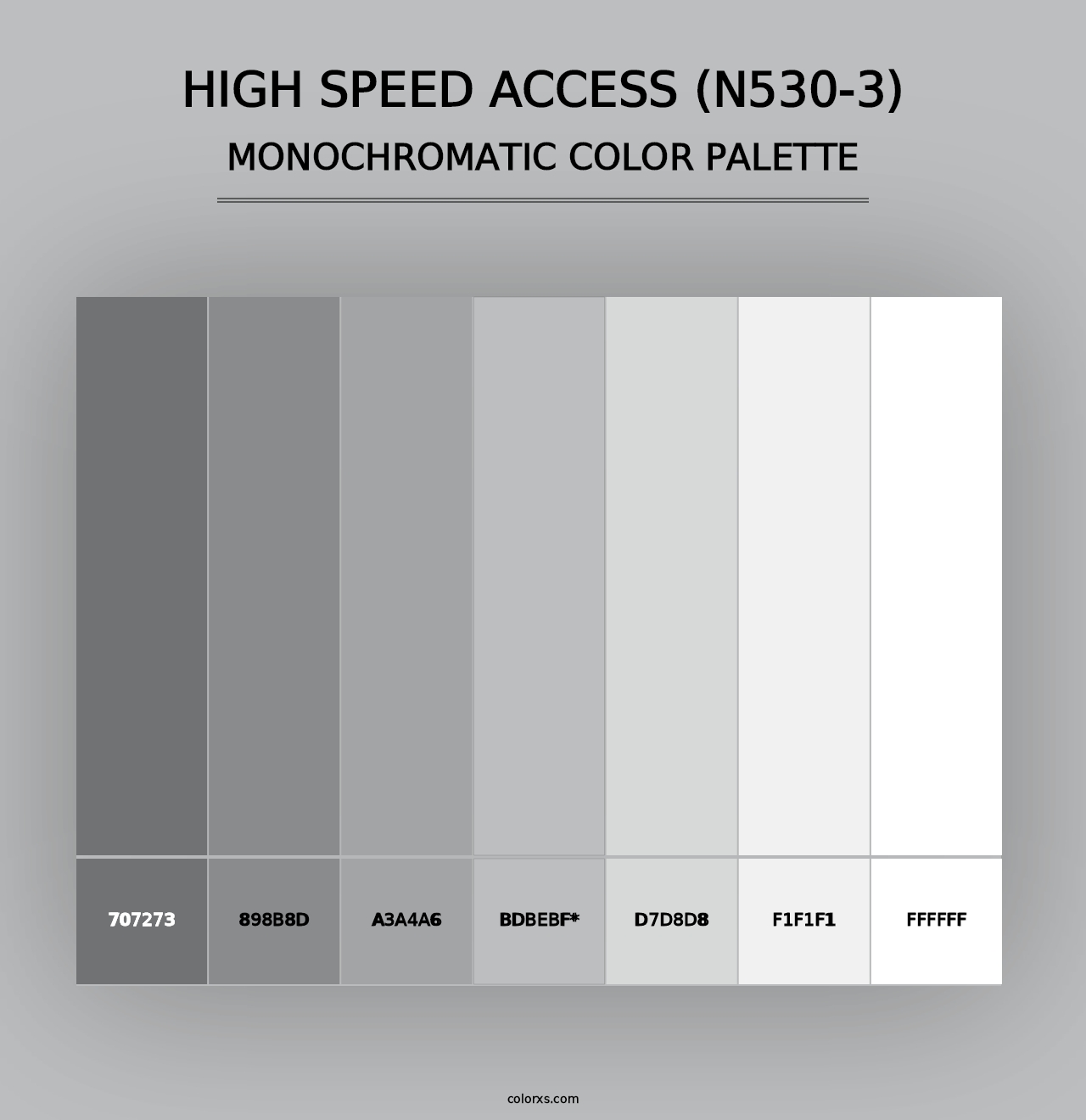 High Speed Access (N530-3) - Monochromatic Color Palette