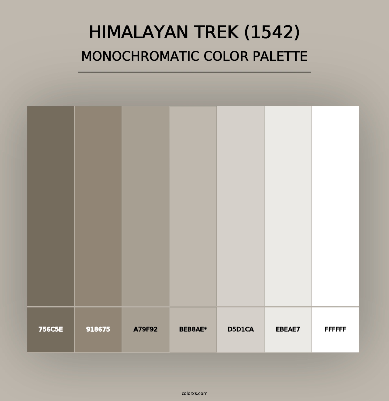 Himalayan Trek (1542) - Monochromatic Color Palette