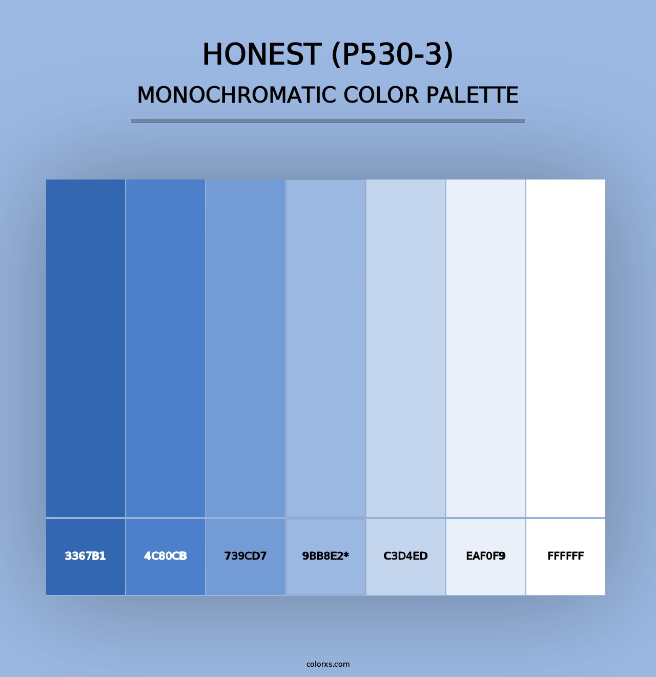 Honest (P530-3) - Monochromatic Color Palette