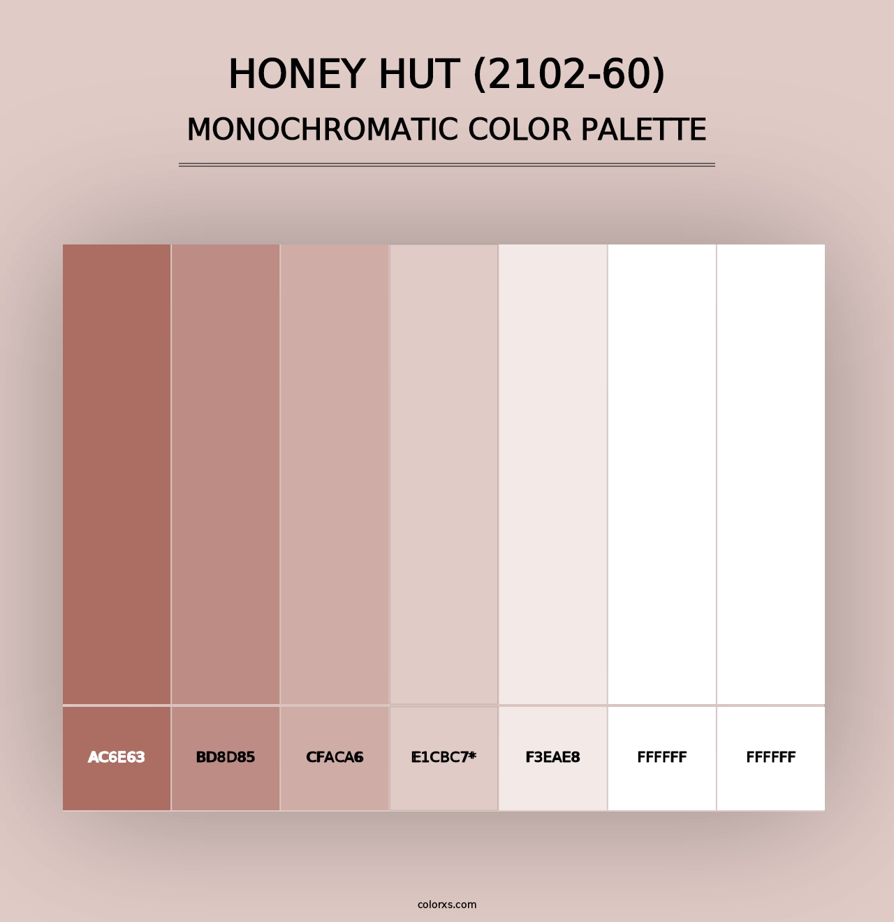 Honey Hut (2102-60) - Monochromatic Color Palette