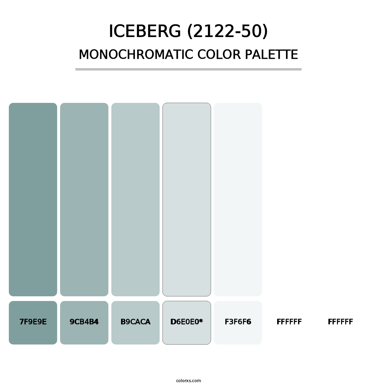 Iceberg (2122-50) - Monochromatic Color Palette