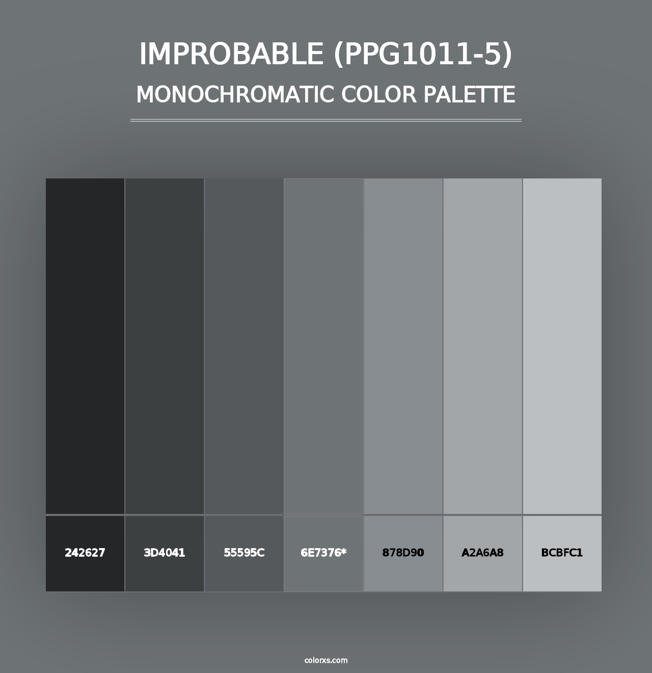 Improbable (PPG1011-5) - Monochromatic Color Palette