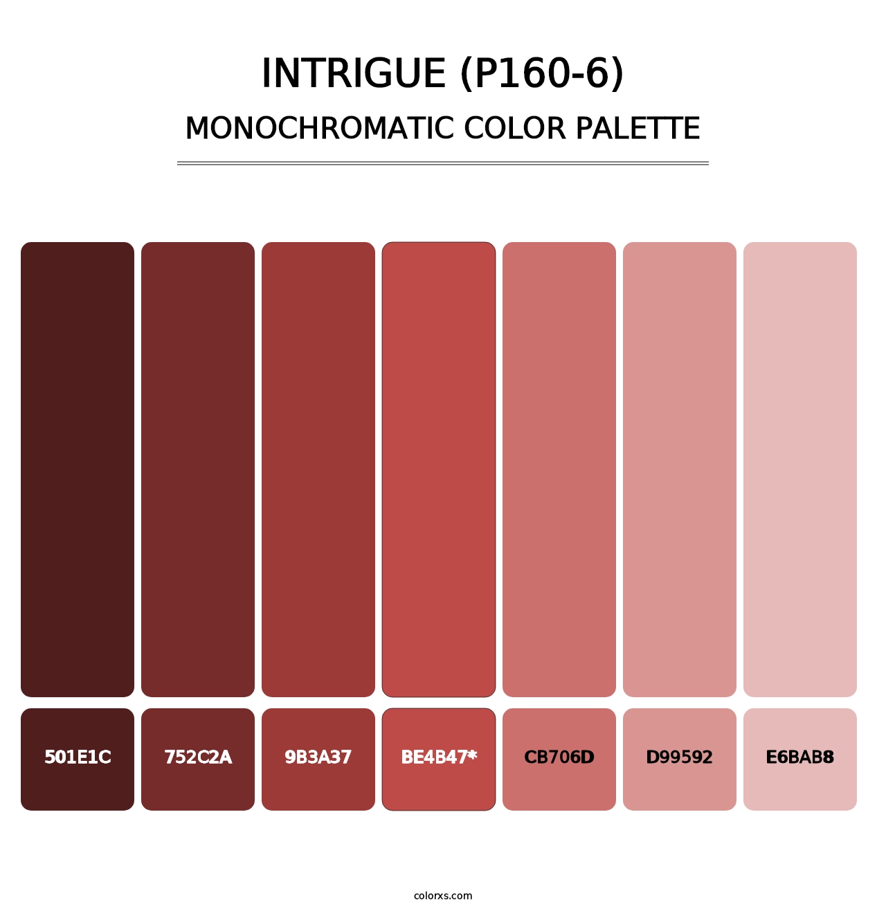 Intrigue (P160-6) - Monochromatic Color Palette