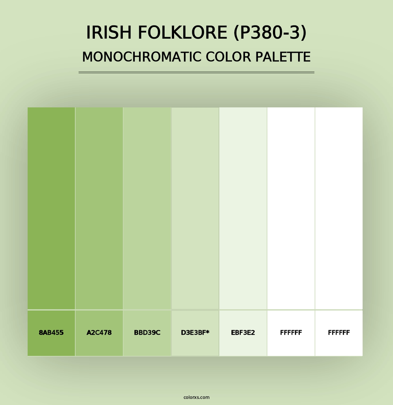 Irish Folklore (P380-3) - Monochromatic Color Palette