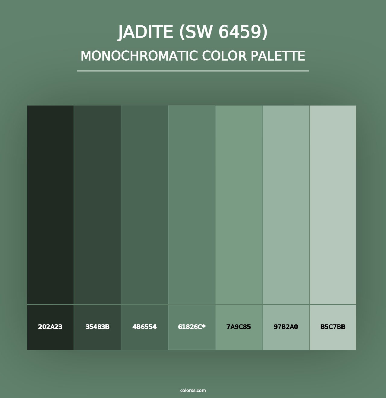 Jadite (SW 6459) - Monochromatic Color Palette