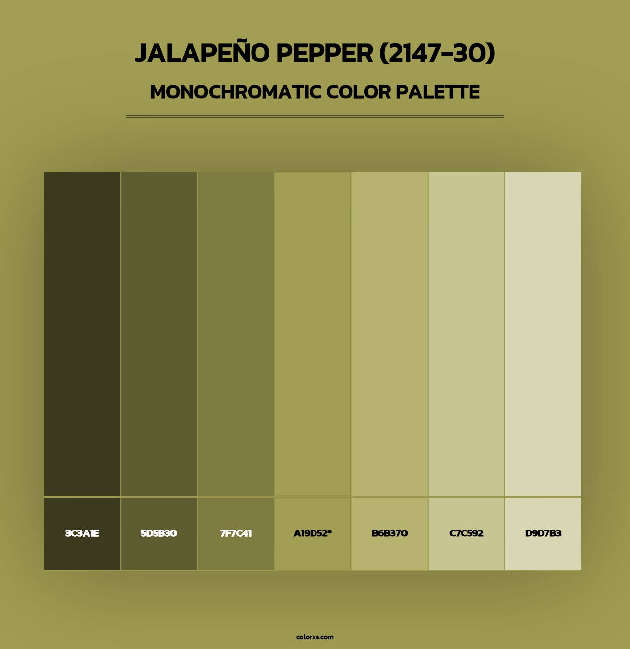 Jalapeño Pepper (2147-30) - Monochromatic Color Palette