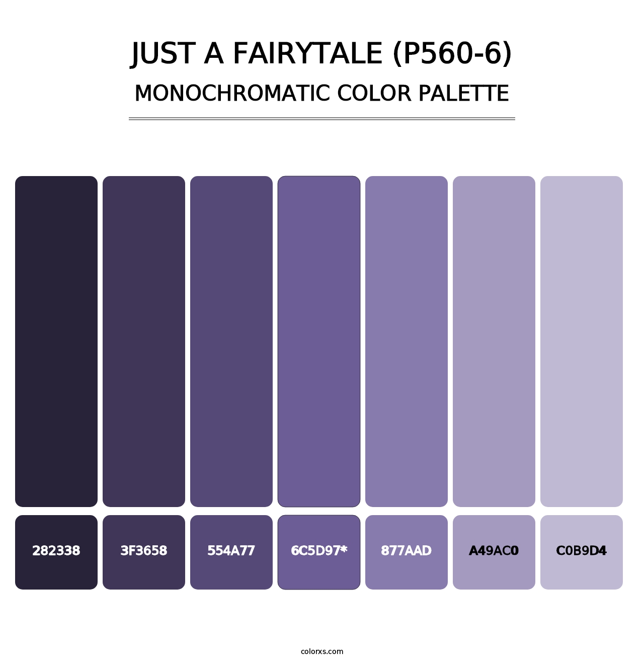 Just A Fairytale (P560-6) - Monochromatic Color Palette