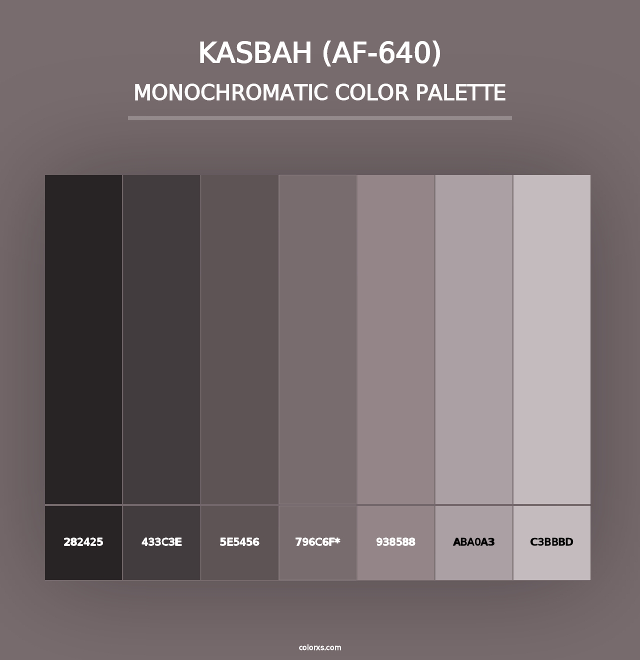 Kasbah (AF-640) - Monochromatic Color Palette