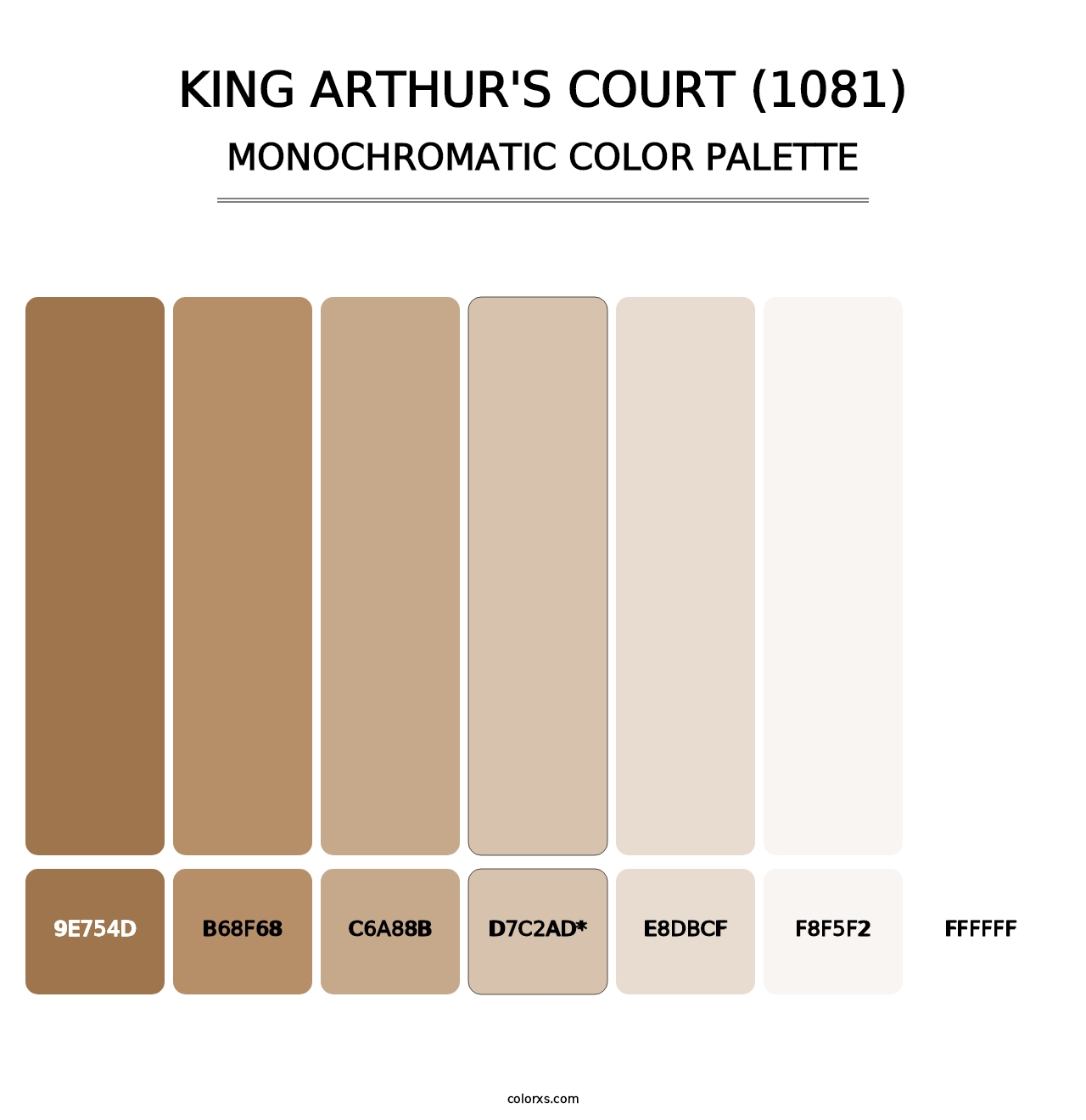 King Arthur's Court (1081) - Monochromatic Color Palette