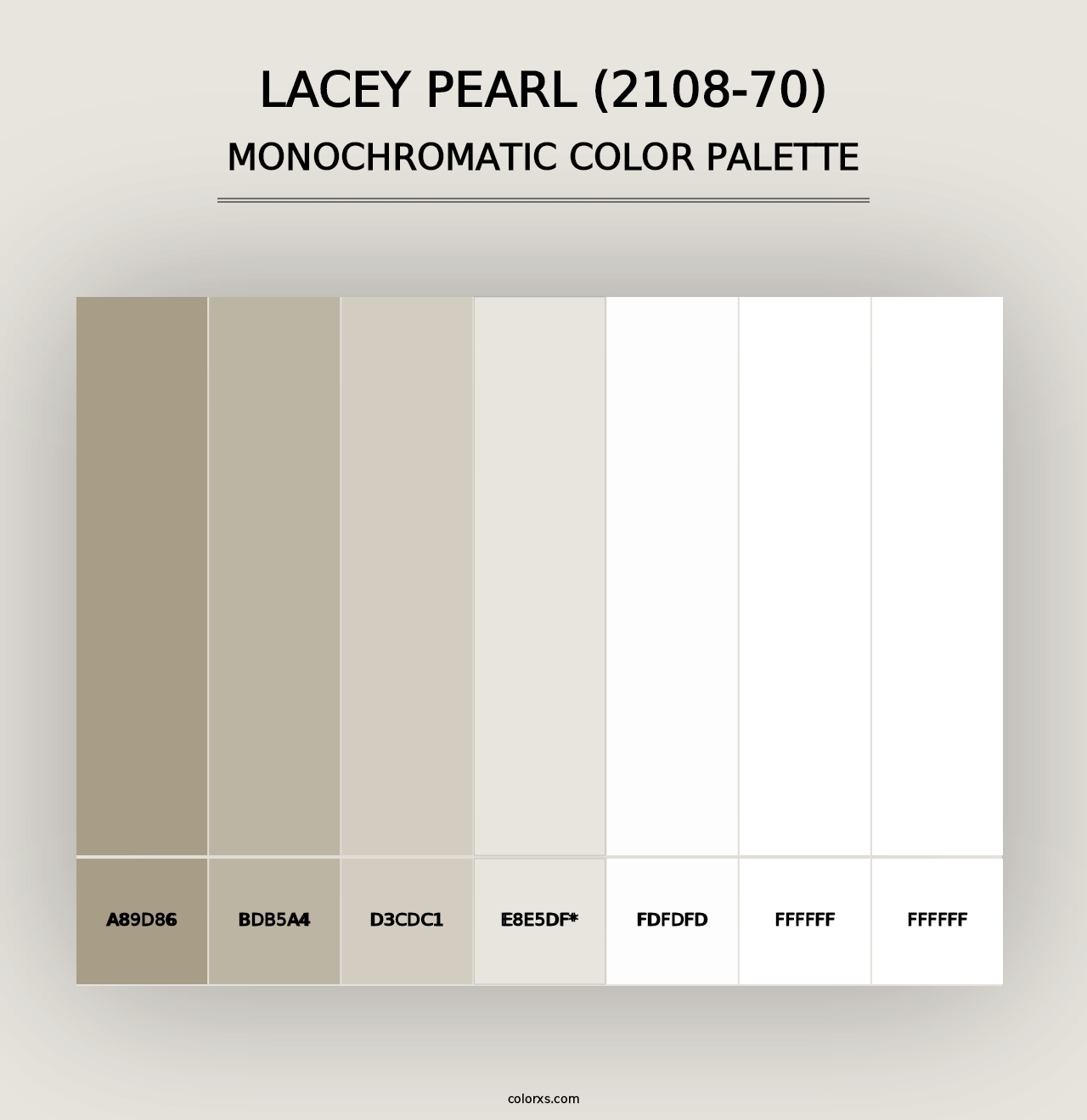 Lacey Pearl (2108-70) - Monochromatic Color Palette