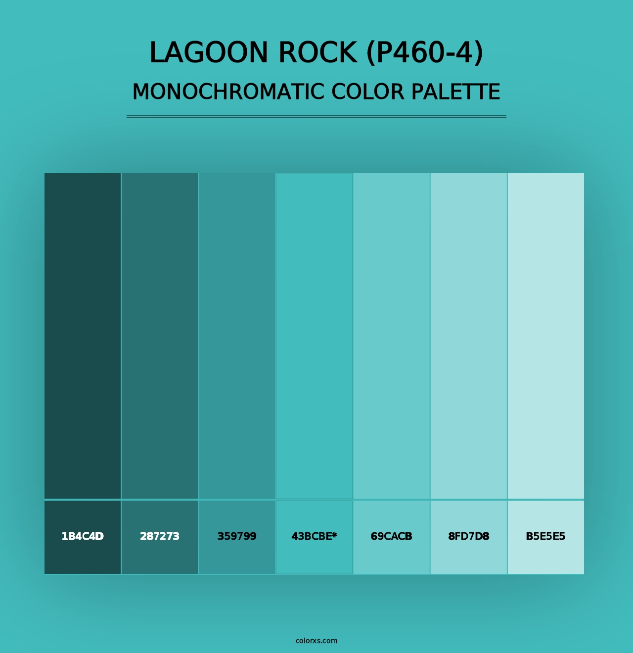 Lagoon Rock (P460-4) - Monochromatic Color Palette