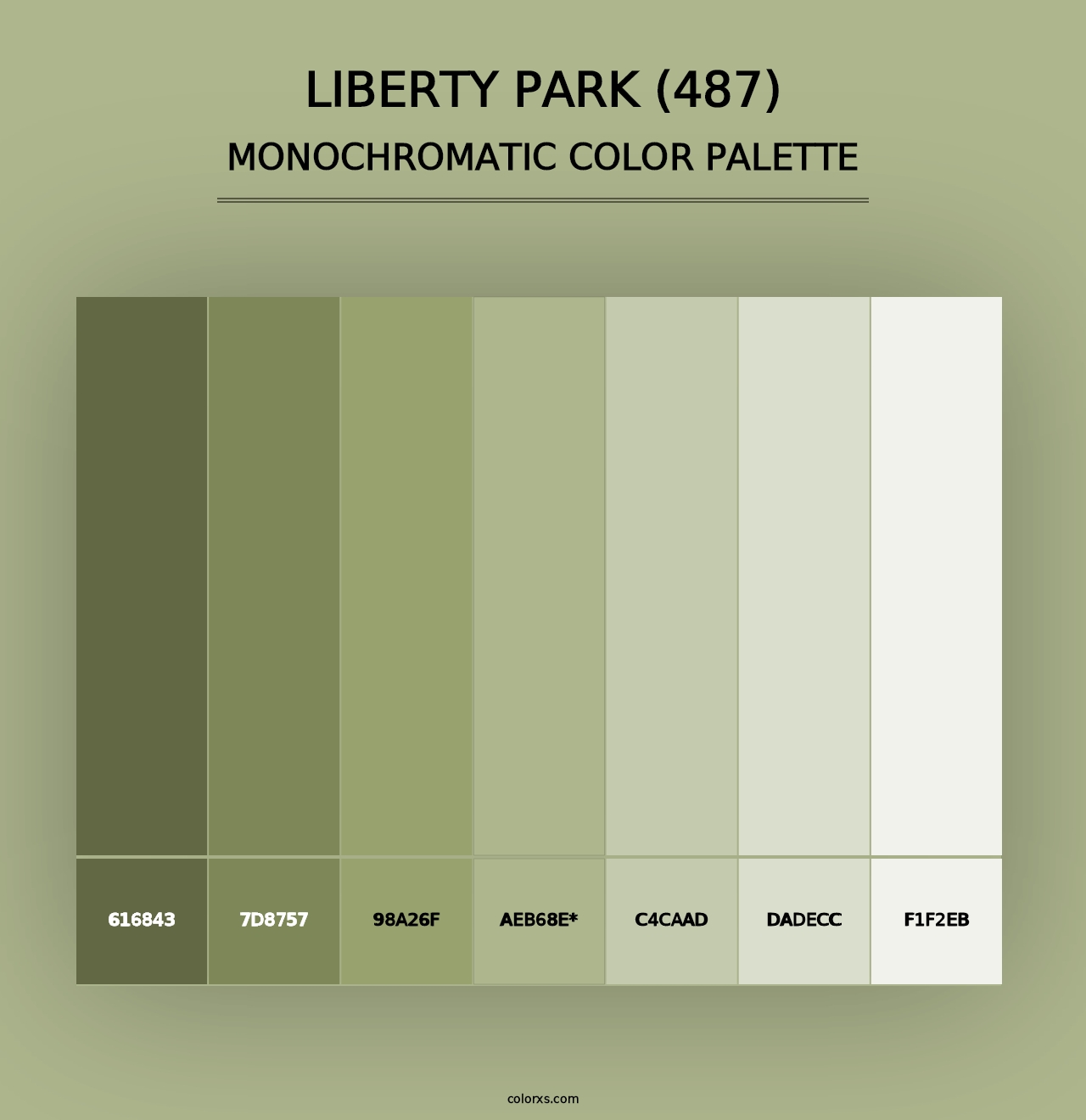 Liberty Park (487) - Monochromatic Color Palette