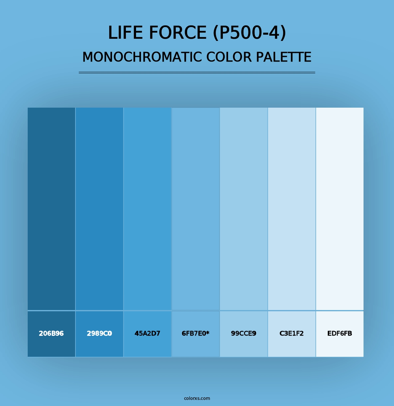 Life Force (P500-4) - Monochromatic Color Palette